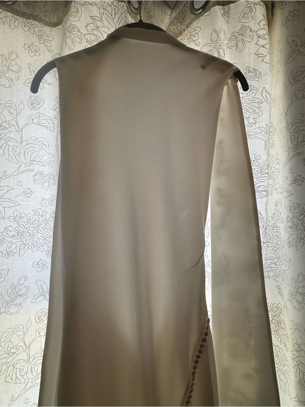 Sau Lee Backless Satin Dress